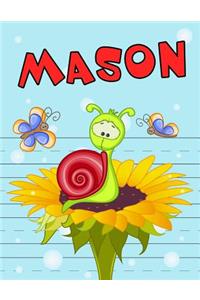 Mason: Personalized Book with Child's Name, Primary Writing Tablet, 65 Sheets of Practice Paper, 1