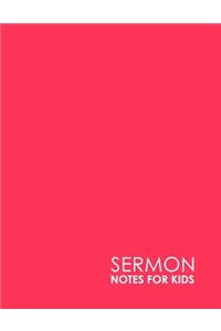 Sermon Notes for Kids
