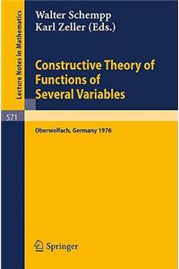 Constructive Theory of Functions of Several Variables