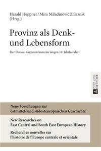 Provinz als Denk- und Lebensform