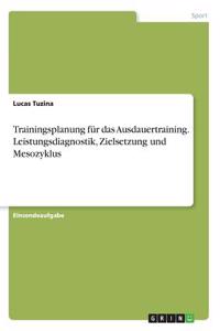Trainingsplanung für das Ausdauertraining. Leistungsdiagnostik, Zielsetzung und Mesozyklus