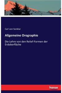 Allgemeine Orographie