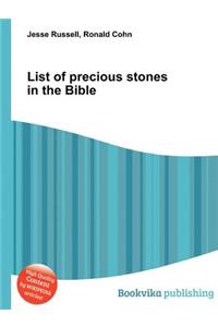List of Precious Stones in the Bible