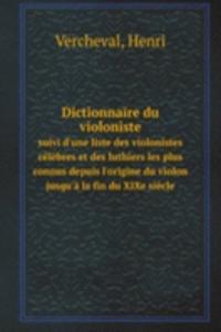 Dictionnaire du violoniste