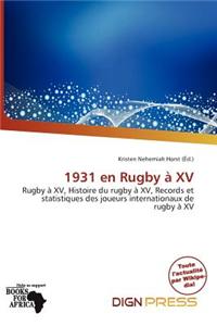 1931 En Rugby XV