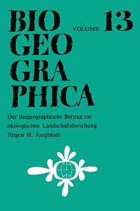 Tiergeographische Beitrag Zur Ökologischen Landschaftsforschung