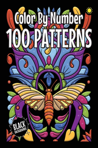 100 Patterns Color By Number for Adults (Black Backgrounds)