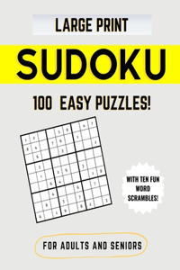 Easy Sudoku for Adults and Seniors Large Print