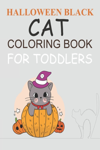 Halloween Black cat Coloring Book For Toddlers