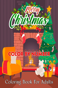 Merry Christmas Color By Number Coloring Book For Adults