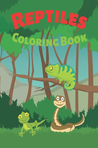 Reptiles Coloring Book