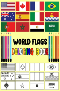 world flags coloring book