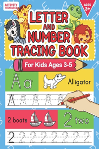 Letter And Number Tracing Book For Kids Ages 3-5
