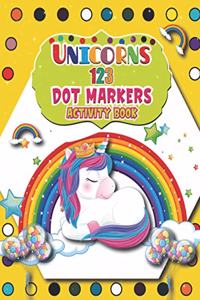 Unicorns 123 Dot Markers Activity Book