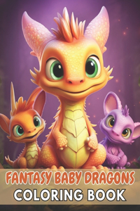 Fantasy Baby Dragons Coloring Book