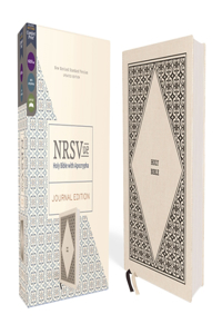 Nrsvue, Holy Bible with Apocrypha, Journal Edition, Cloth Over Board, Cream, Comfort Print