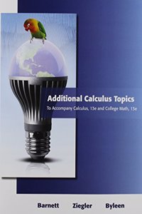 Additional Calculus Topics for Calculus for Business,  Economics, Life Sciences and Social Sciences