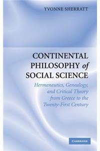 Continental Philosophy of Social Science
