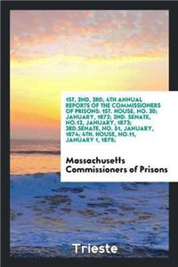 1st, 2nd, 3rd, 4th Annual Reports of the Commissioners of Prisons