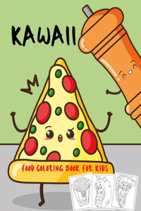 Kawaii Food Coloring Book For Kids