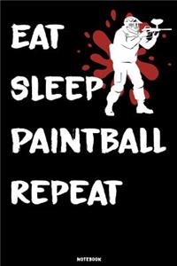 Eat Sleep Paintball Repeat Notebook