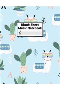 Blank Sheet Music Notebook