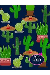 2019 2020 15 Months Succulent Cactus Daily Planner