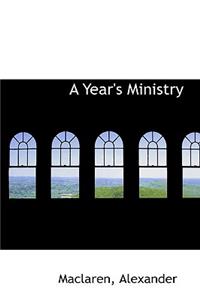 A Year's Ministry