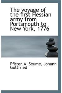 The Voyage of the First Hessian Army from Portsmouth to New York, 1776