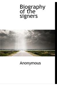 Biography of the Signers