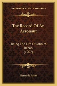 Record of an Aeronaut
