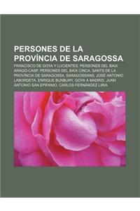 Persones de La Provincia de Saragossa