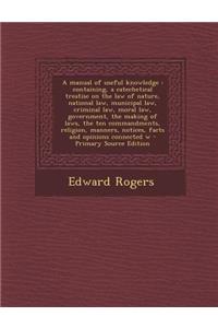 A Manual of Useful Knowledge