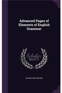 Advanced Pages of Elements of English Grammar