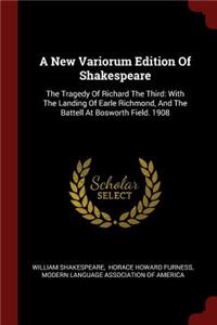 A New Variorum Edition of Shakespeare