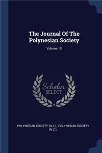 The Journal Of The Polynesian Society; Volume 13