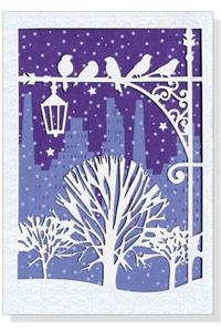Winter Roost Laser Cut Holiday Cards