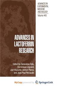 Advances in Lactoferrin Research