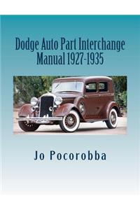 Dodge Auto Part Interchange Manual 1927-1935