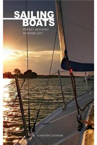 Sailing Boats Pocket Monthly Planner 2017
