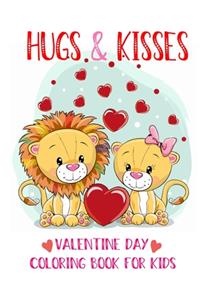 hugs and kisses valentine day coloring book kids