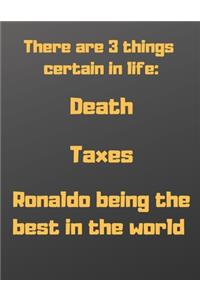 There are 3 things certain in life