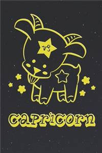My Cute Zodiac Sign Capricorn Notebook