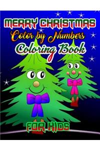 Merry Christmas Color by Numbers Coloring Book for Kids