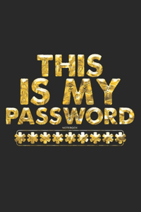 This My Password Notebook