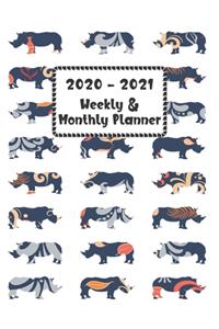2020 - 2021 Weekly & Monthly Planner