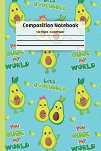 Avocado Composition Notebook