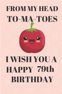 FROM MY HEAD TO-MA-TOES I WISH YOU A HAPPY79th Birthday