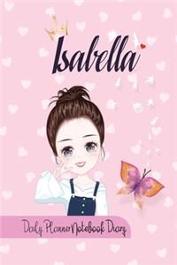 Isabella Daily Planner Notebook Diary