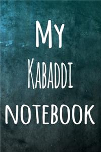 My Kabaddi Notebook